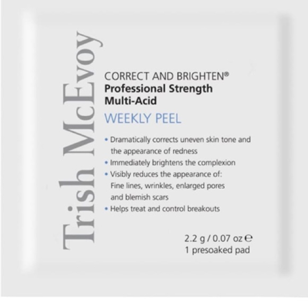 Trish McEvoy correcting and brightening face peel